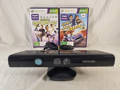 XBOX 360 Kinect Sensor  Bar  + 2 Games Bundle - Party & Family Games  • $25
