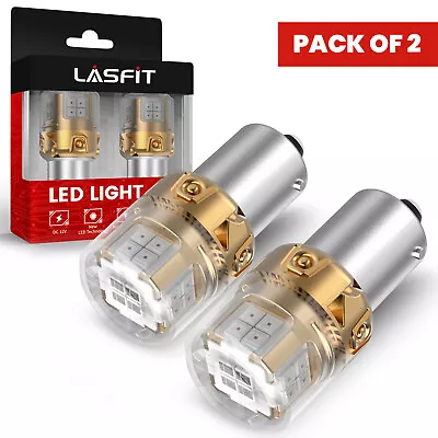 LASFIT 1156 7506 LED Red 3rd Brake Tail Light Turn Signal Bulb Brake Bright Lamp • $22.99