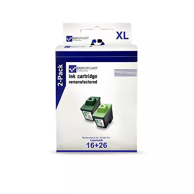 2x Cartridge 1+1 Replaces Lexmark No 16/17 26/27 No 16+17 26+27 • £32.12