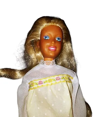 Vintage Hasbro Maxie Girl Doll Long Blonde Hair Blue Eyes 1987 Good Condition • $18