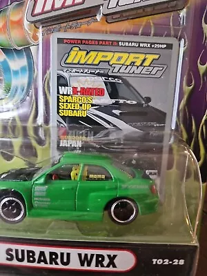 2001Subaru WRX 💚 Green      1:64 BY MUSCLE MACHINES Import Tuner T02-28 • $10.80