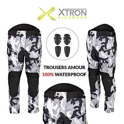 £38.99 • Buy Motorbike Motorcycle Trousers Waterproof Cordura CE Armoured Cargo Biker Pants