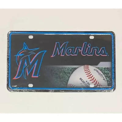 Miami Marlins Metal License Plate MLB Baseball Officially Logo Team For Home • $19.98