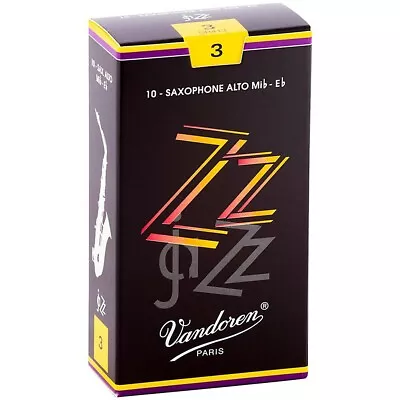 Vandoren ZZ Alto Saxophone Reeds Strength - 3 Box Of 10 • $34