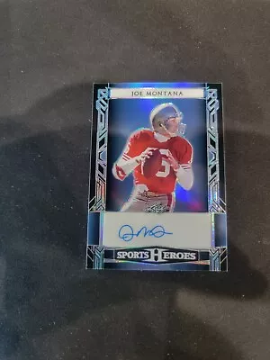 2024 Leaf Sports Heroes Joe Montana Auto # /10 !! 🔥🔥 • $39.99