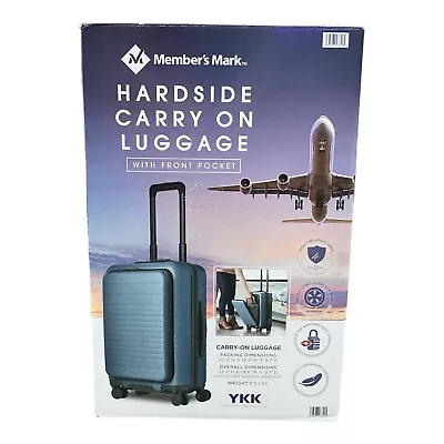 Member's Mark Hardside Carry-on Pro Spinner Suitcase With USB (Blue) • £115.92