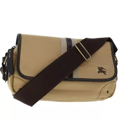 BURBERRY Blue Label Shoulder Bag Nylon Beige Auth Bs6877 • $162.70