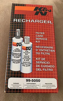 K&N Air Filter Cleaning Kit 99-5050 Recharger Restore Squeeze Bottle Cleaner Oil • $29.99