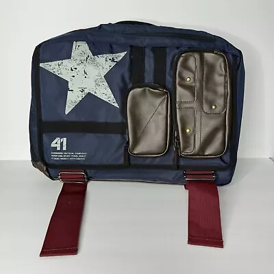 Avengers Captain America Messenger Backpack Padded Computer Bag - Missing Strap • $58