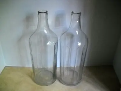 H.J. Heinz Co 13.3   14 Paneled Glass Vinegar Bottles #184 Antique Match PAIR • $29.99
