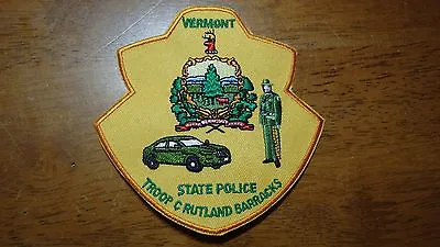 Rare Vermont State Police Troop C Rutland Barracks  State Trooper Highway Patrol • $7.99