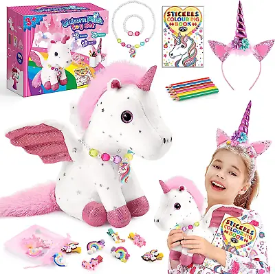 £23.53 • Buy EUCOCO Unicorn Gifts For Girls Age 3-8, Unicorn Soft Toys For 3 4 5 6 7 Year Old