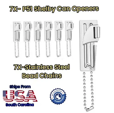 7X - Original Shelby Co US Military P-51 Can Openers Made In USA Multi-Use Tool • $12.95