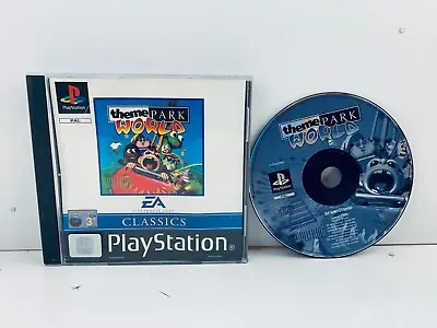 Theme Park World PS1 PlayStation 1 PAL - GC - Fast Post • $24.95