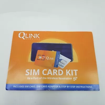 QLINK Wireless 5G Sim Card Kit Includes Sim Card And Adaptor • $9.30