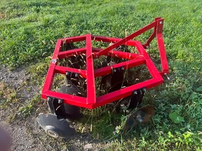 Titan Attachments 3 Point 5ft Notched Disc Harrow Plow Attachment For Cat 1 • $1650