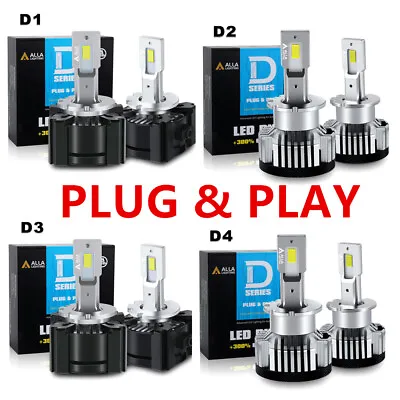 OEM HID To LED Conversion Kit LED Headlights Plug & Play Fit D1S D2SD3SD4S • $79.98