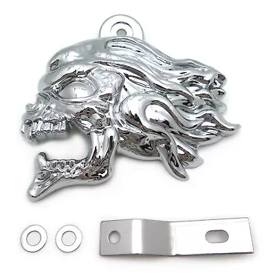 $23.75 • Buy Chrome Zombie Head Horn Cover For 92-20 Harley W/ Side Mount  Cowbell  All V-Rod