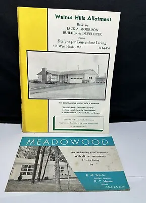1950s Mid Century Home Design Magazine Catalog Floor Plan Mansfield Bellville OH • $19.99