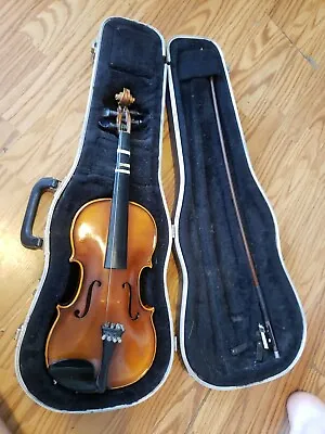 Vtg 1970 Karl Hofner Violin Fiddle Bubenreuth & Glasser Bow In Hardcase  • $139.99