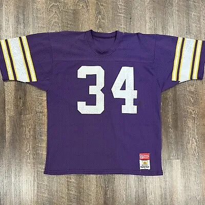 VTG Vintage MINNESOTA VIKINGS #34 Herschel Walker MacGregor Sand-Knit Jersey • $49.99