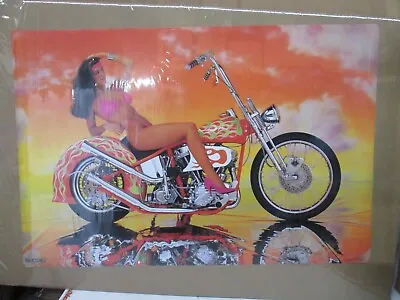 Chopper Billie English 1991 Vintage Poster Motorcycle Man Cave Bike 16901 • $44.97