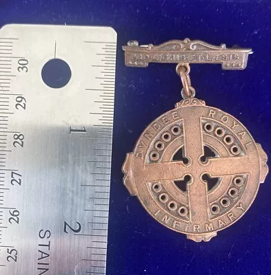 Dundee Royal Infirmary Nurse Badge Brooch Medal Antique Vintage Bronze • £40