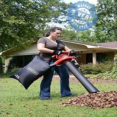 Vacuum Shredder Blower Handheld Bag 2 Speed Electric Mulcher Yard Lawn Vac • $103.99