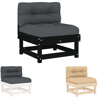 $169.99 • Buy Outdoor Furniture Lounge Setting Garden Balcony Seating Solid Wood Pine VidaXL