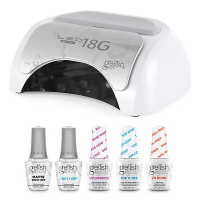 Gelish Gel Nail Polish Curing LED Light Lamp Dryer W/ Topcoat Finish & Basic Kit • $233.99