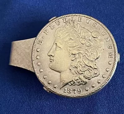 Morgan Silver Dollar Money Clip (made To Look Like A Silver Dollar) • $19.95