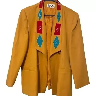 Vintage P.fall Mustard Women's Blazer Size 18 • $45