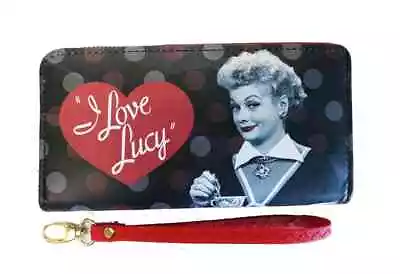 I Love Lucy Wallet Womens Black Polka Dot Heart TV Comedy Graphic Fashion Gift • $19.79