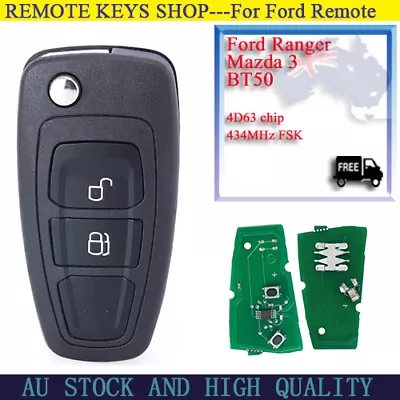 $38.99 • Buy Complete Key Remote Key & Fob Suitable For Ford Ranger Mazda 3 BT50 2011-2015