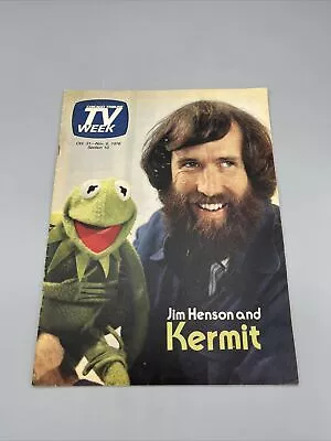 Chicago Tribune TV Week Oct 31 - Nov 6 1976 Jim Henson And Kermit Muppets • $19.95