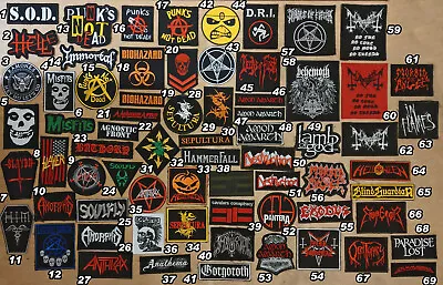 Various Rock & Metal Band Patches Part 5 • $4