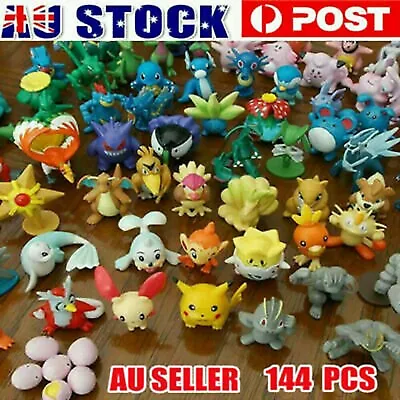 $12.95 • Buy 24 Of 144 Pokemon Action Figures Toy Cake Topper Display Set Decor Gift 3CM LARG