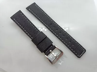 New 20mm Zuludiver Water Resistant Cordura Nylon Canvas  Black Watch Strap XL9 • £19.99