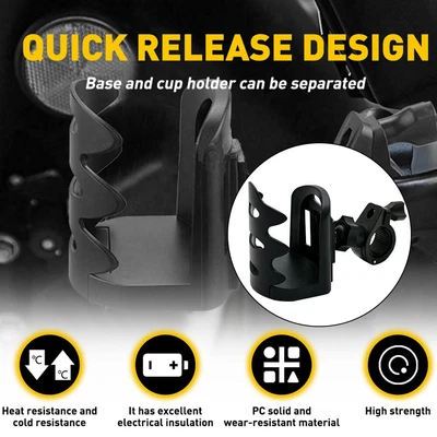 £11.79 • Buy 360° Rotation Bike Bicycle Bottle Cage Handlebar Mount Drink Water Cup Holder UK