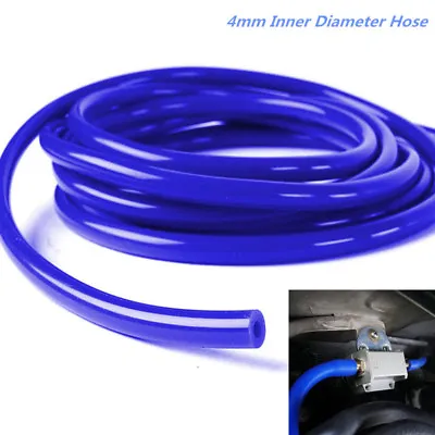 $17.95 • Buy Car Blue 4mm 16.4ft Silicone Vacuum Tube Hose Pipe Silicon Tubing Parts Pipeline