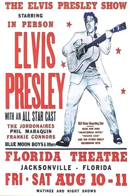 Elvis Presley 1956 Florida 4 X6  Reprint Concert Mini Poster Postcard 0074 • $4.63