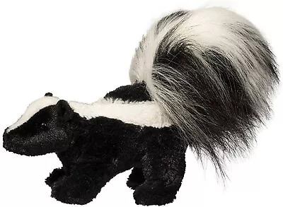 Douglas Striper Skunk Plush Toy Stuffed Animal 8” Black White Woodland Kids • $12.95