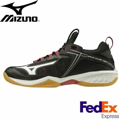 Mizuno Badminton Shoes WAVE CLAW NEO Black / White / Red 71GA2070 09  Unisex 3E • $119.50
