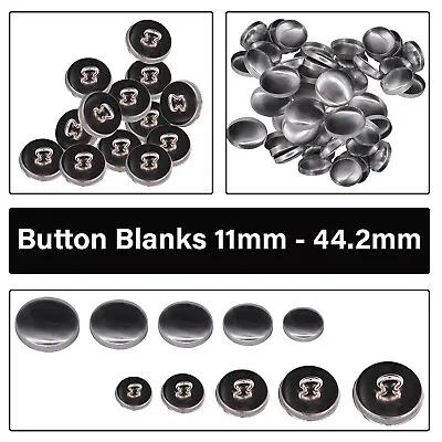 £6.89 • Buy 50/100 Silver Button Blanks For Covered Buttons Aluminium Back Size 11mm-44.2mm