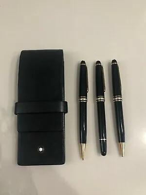 MONTBLANC Meisterstuck  Ballpoint 164 Pen Mechanical Pencil 165 And Fountain Pe • $895