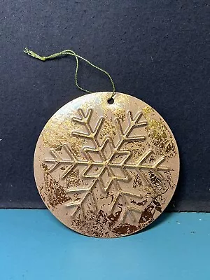 Round Copper Snowflake Ornament  • $22.99