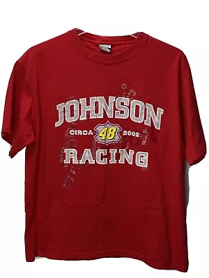 Chase Authentics Mens Jimmie Johnson Racing Short Sleeve T-shirt Red Size XL • $8.66