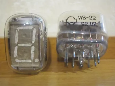 $29.99 • Buy 6x IV-22 / IV22 VFD TUBES For CLOCK (NEW, NOS, TESTED 100%)