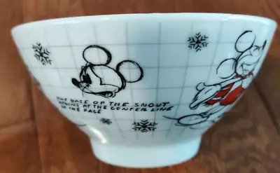 Disney Mickey Mouse Christmas Sketchbook Art Cereal Soup Bowl • $12.50