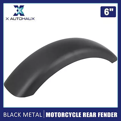 6.1 Inches Custom Black Metal Motorcycle Guard Long Rear Fender For Harley 883 • $70.89